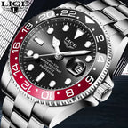 LIGE Diver Watch Men Fashion Business 3ATM Waterproof Luminous Quartz Wrist Watches For Men Outdoor Sports Date Chronograph Male