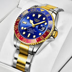 LIGE Diver Watch Men Fashion Business 3ATM Waterproof Luminous Quartz Wrist Watches For Men Outdoor Sports Date Chronograph Male