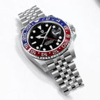 PAGANI DESIGN Pepsi GMT Automatic Watch Men 100M Waterproof Luminous Black Dial Stainless Steel Jubilee Strap Luxury Sport Mechanical WristWatches for Man PD-1662 Relojes Hombres+Gift BOX